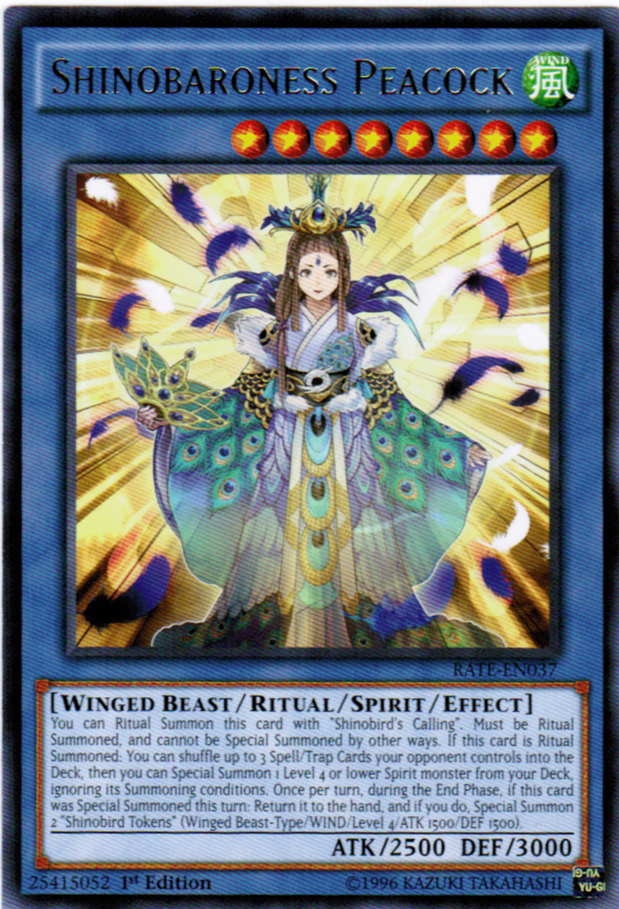 Shinobaroness Peacock [RATE-EN037] Rare | Jomio and Rueliete's Cards and Comics