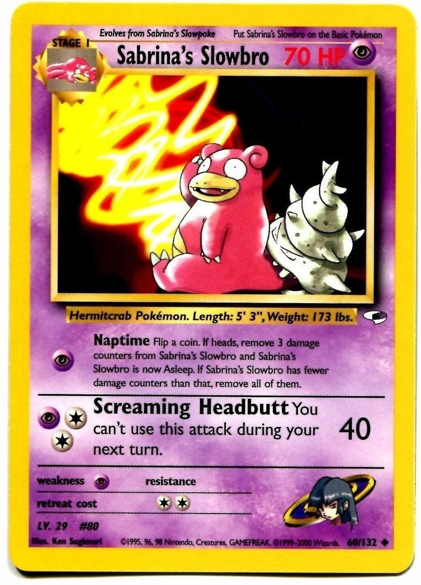 Sabrina's Slowbro (60/132) [Gym Heroes Unlimited] | Jomio and Rueliete's Cards and Comics