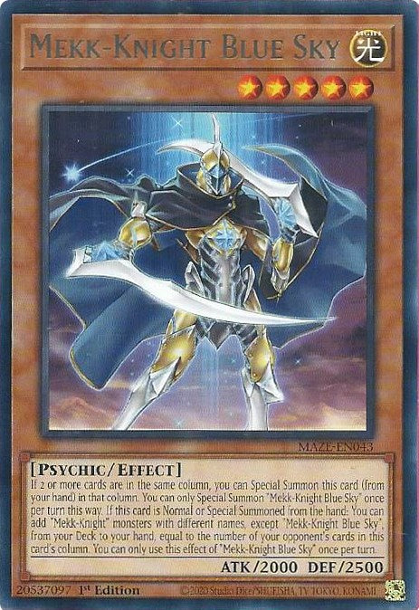 Mekk-Knight Blue Sky [MAZE-EN043] Rare | Jomio and Rueliete's Cards and Comics