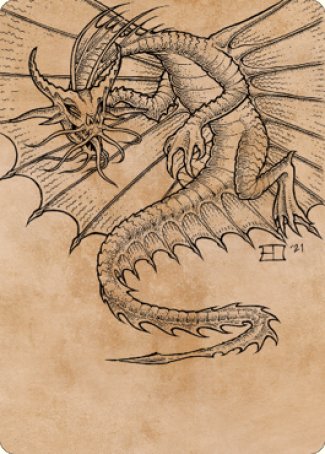 Ancient Gold Dragon Art Card (44) [Commander Legends: Battle for Baldur's Gate Art Series] | Jomio and Rueliete's Cards and Comics