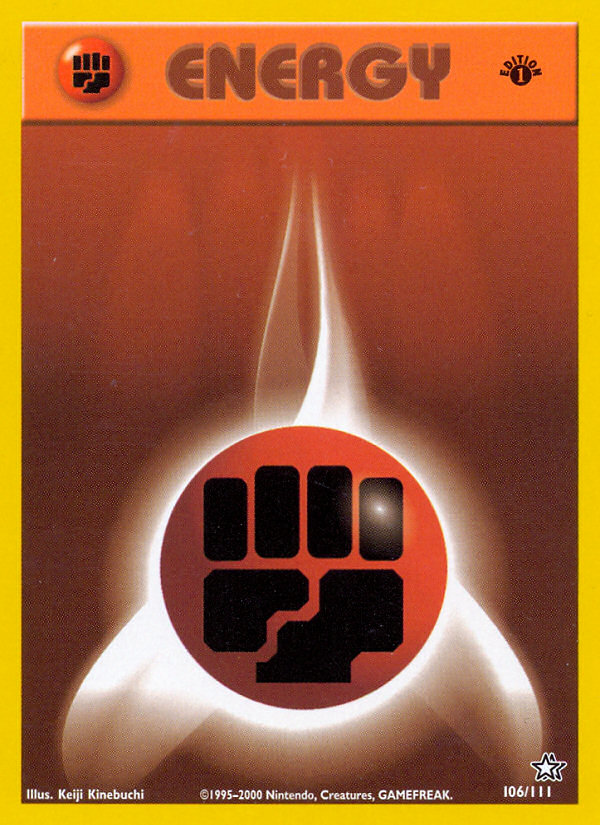 Fighting Energy (106/111) [Neo Genesis 1st Edition] | Jomio and Rueliete's Cards and Comics