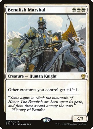 Benalish Marshal [Dominaria] | Jomio and Rueliete's Cards and Comics