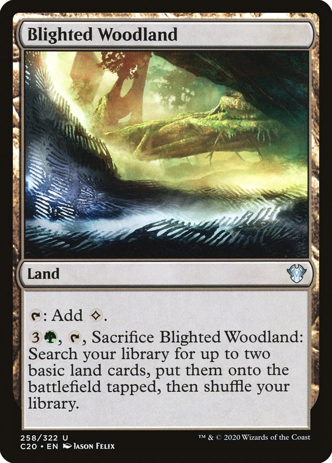 Blighted Woodland [Commander 2020] | Jomio and Rueliete's Cards and Comics