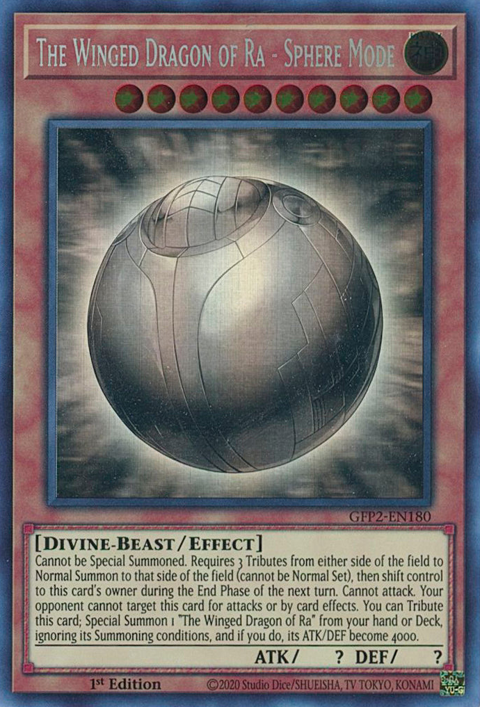 The Winged Dragon of Ra - Sphere Mode [GFP2-EN180] Ghost Rare | Jomio and Rueliete's Cards and Comics