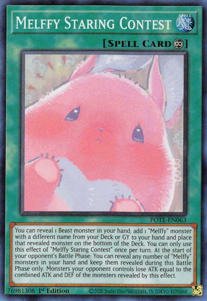 Melffy Staring Contest [POTE-EN063] Super Rare | Jomio and Rueliete's Cards and Comics