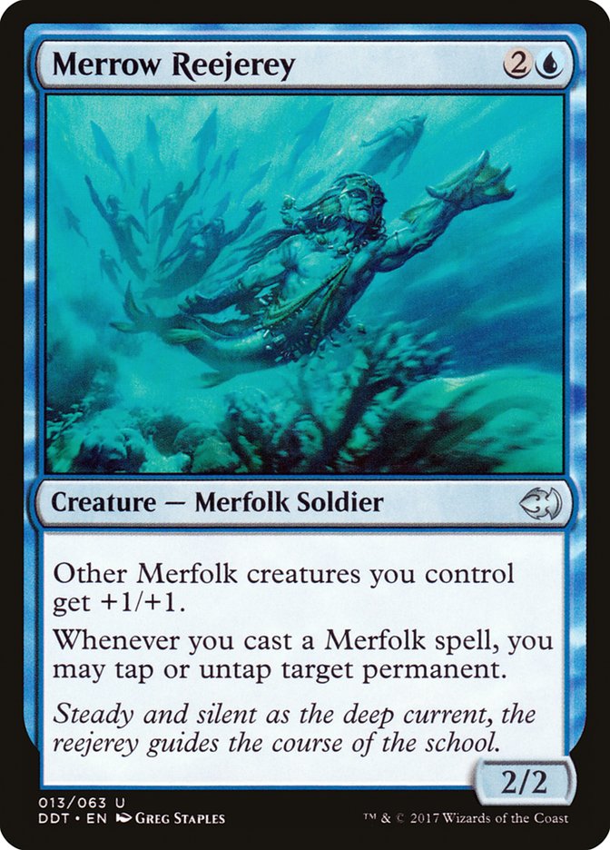 Merrow Reejerey [Duel Decks: Merfolk vs. Goblins] | Jomio and Rueliete's Cards and Comics