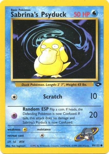Sabrina's Psyduck (99/132) [Gym Challenge Unlimited] | Jomio and Rueliete's Cards and Comics