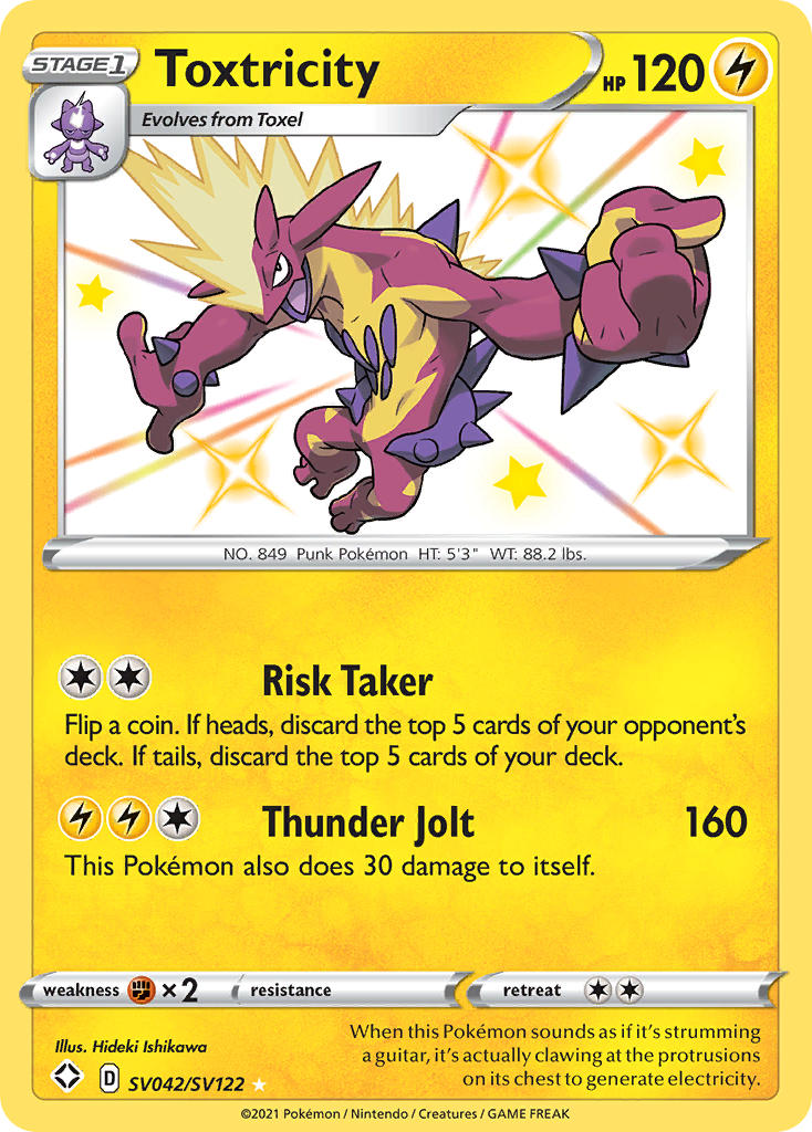 Toxtricity (SV042/SV122) [Sword & Shield: Shining Fates] | Jomio and Rueliete's Cards and Comics
