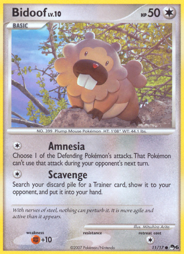 Bidoof (11/17) [POP Series 6] | Jomio and Rueliete's Cards and Comics