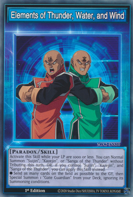 Elements of Thunder, Water, and Wind [SGX2-ENS10] Common | Jomio and Rueliete's Cards and Comics