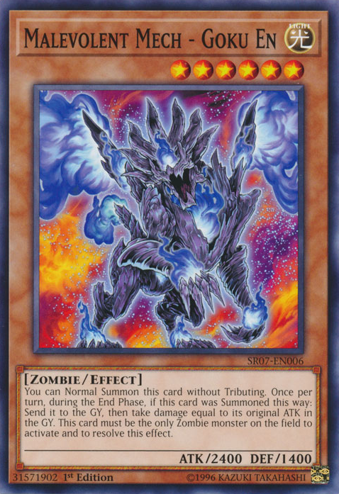 Malevolent Mech - Goku En [SR07-EN006] Common | Jomio and Rueliete's Cards and Comics