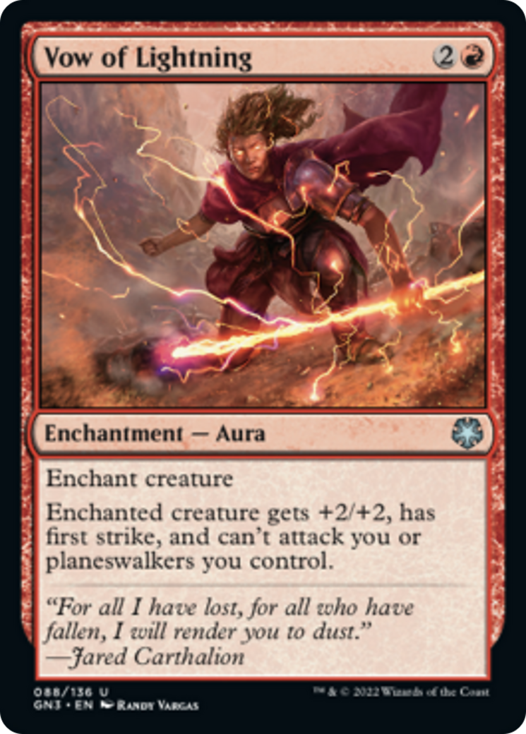 Vow of Lightning [Game Night: Free-for-All] | Jomio and Rueliete's Cards and Comics