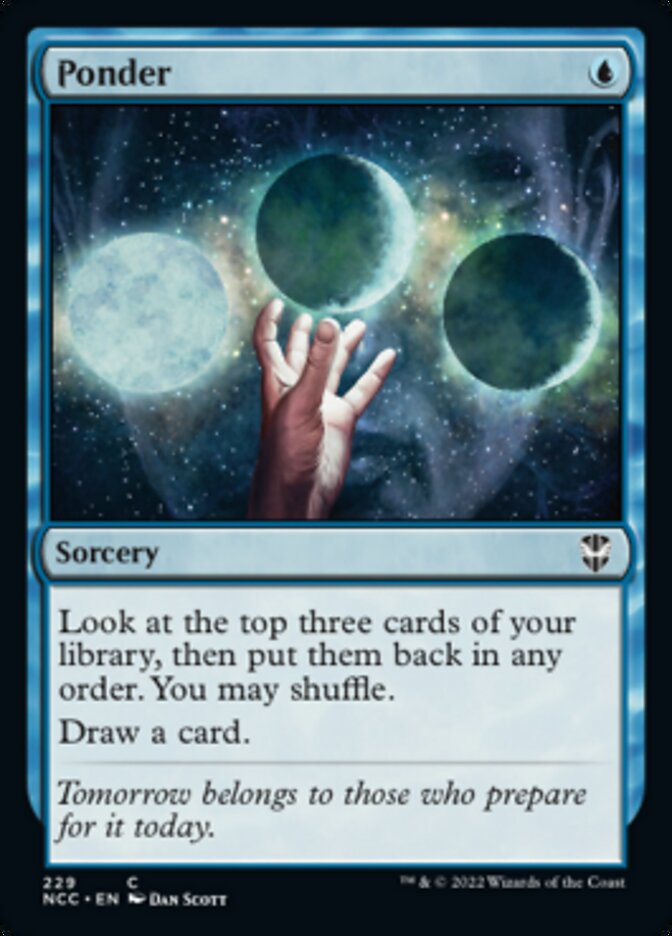 Ponder [Streets of New Capenna Commander] | Jomio and Rueliete's Cards and Comics