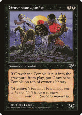 Gravebane Zombie [Mirage] | Jomio and Rueliete's Cards and Comics