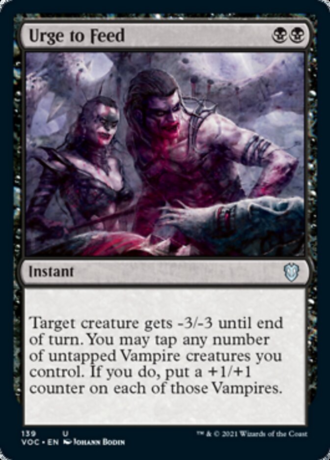 Urge to Feed [Innistrad: Crimson Vow Commander] | Jomio and Rueliete's Cards and Comics