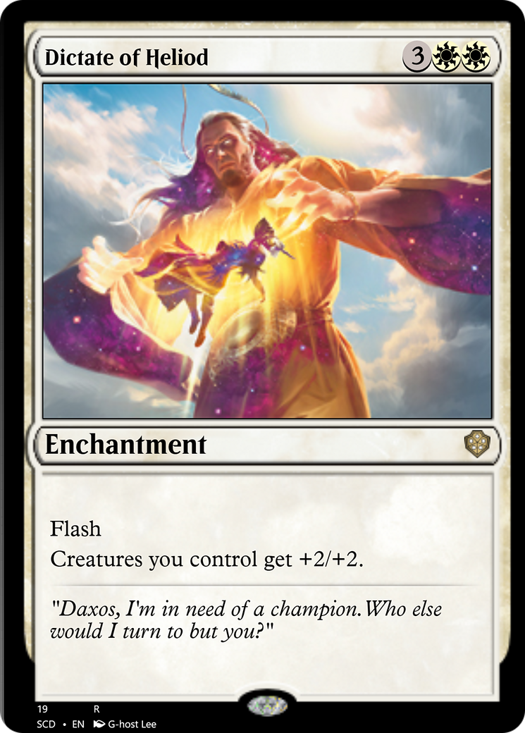 Dictate of Heliod [Starter Commander Decks] | Jomio and Rueliete's Cards and Comics