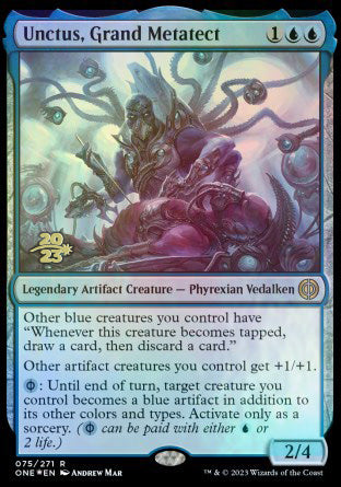 Unctus, Grand Metatect [Phyrexia: All Will Be One Prerelease Promos] | Jomio and Rueliete's Cards and Comics
