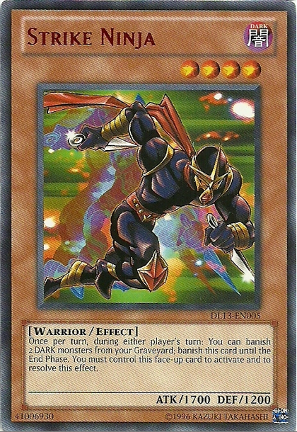 Strike Ninja (Red) [DL13-EN005] Rare | Jomio and Rueliete's Cards and Comics