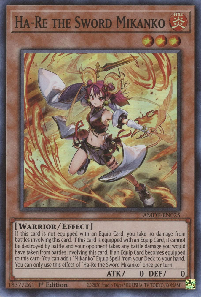 Ha-Re the Sword Mikanko [AMDE-EN025] Super Rare | Jomio and Rueliete's Cards and Comics