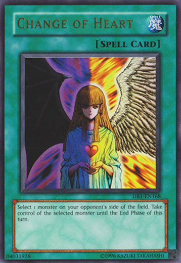 Change of Heart [DB1-EN168] Ultra Rare | Jomio and Rueliete's Cards and Comics