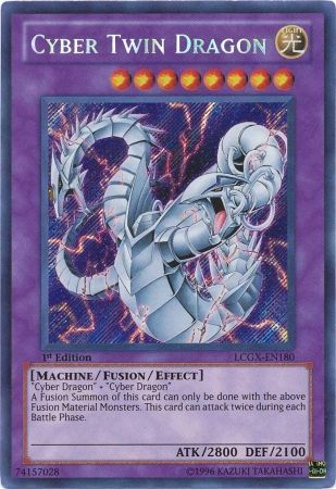 Cyber Twin Dragon [LCGX-EN180] Secret Rare | Jomio and Rueliete's Cards and Comics