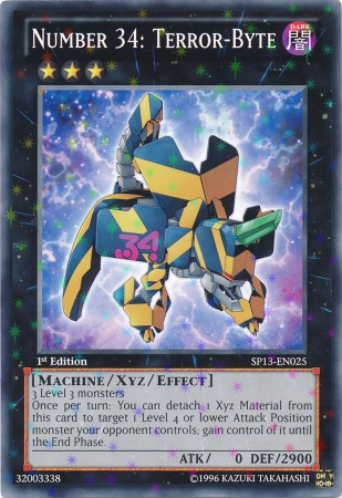 Number 34: Terror-Byte [SP13-EN025] Starfoil Rare | Jomio and Rueliete's Cards and Comics
