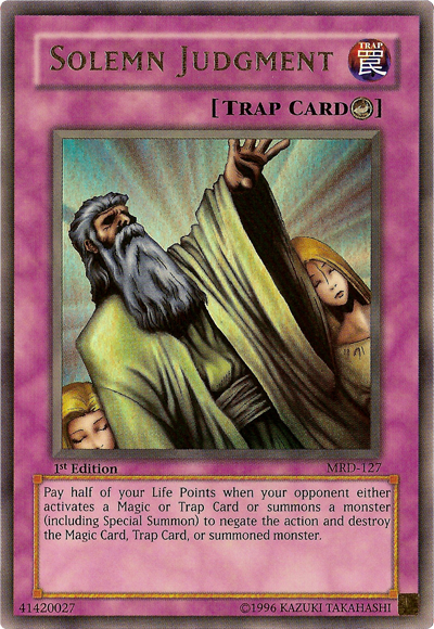 Solemn Judgment [MRD-127] Ultra Rare | Jomio and Rueliete's Cards and Comics
