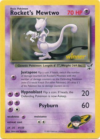 Rocket's Mewtwo (8) (Jumbo Card) [Best of Promos] | Jomio and Rueliete's Cards and Comics