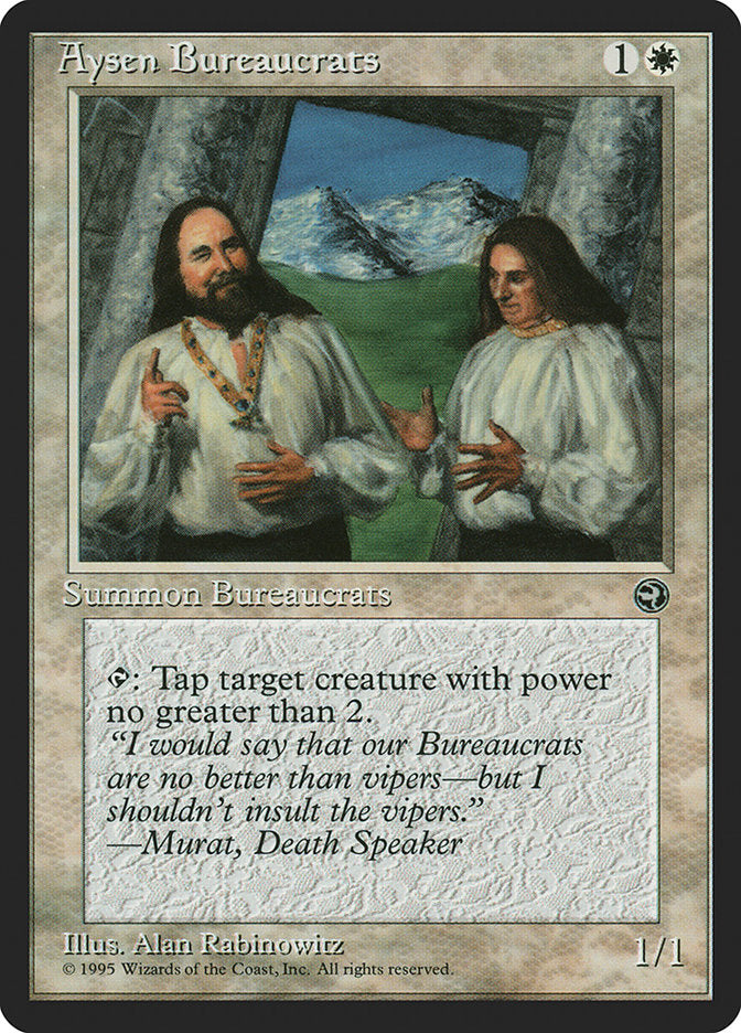 Aysen Bureaucrats (Murat Flavor Text) [Homelands] | Jomio and Rueliete's Cards and Comics