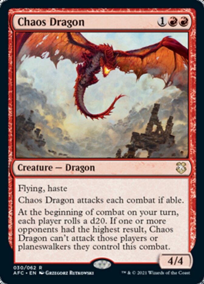 Chaos Dragon [Dungeons & Dragons: Adventures in the Forgotten Realms Commander] | Jomio and Rueliete's Cards and Comics