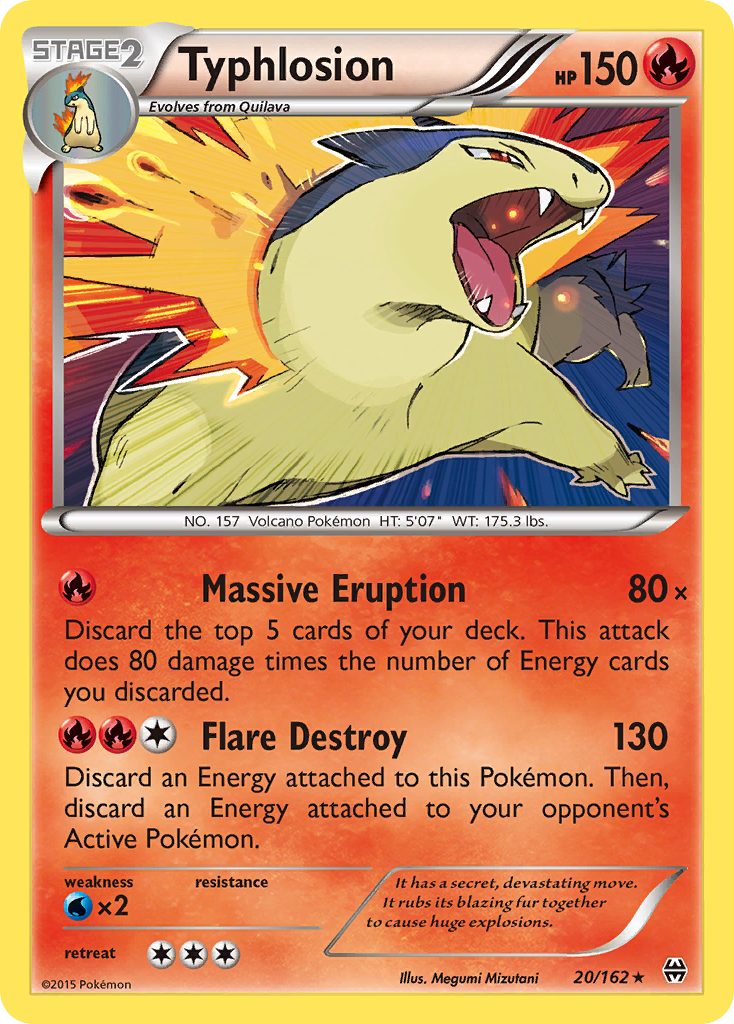 Typhlosion (20/162) [XY: BREAKthrough] | Jomio and Rueliete's Cards and Comics