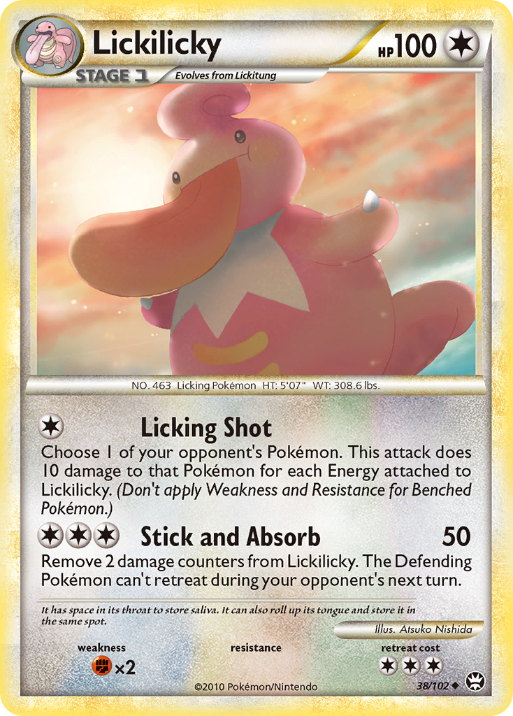 Lickilicky (38/102) [HeartGold & SoulSilver: Triumphant] | Jomio and Rueliete's Cards and Comics