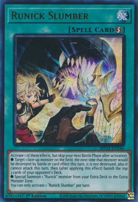 Runick Slumber [MP23-EN246] Ultra Rare | Jomio and Rueliete's Cards and Comics