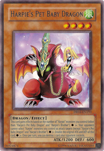 Harpie's Pet Baby Dragon [DR04-EN193] Rare | Jomio and Rueliete's Cards and Comics