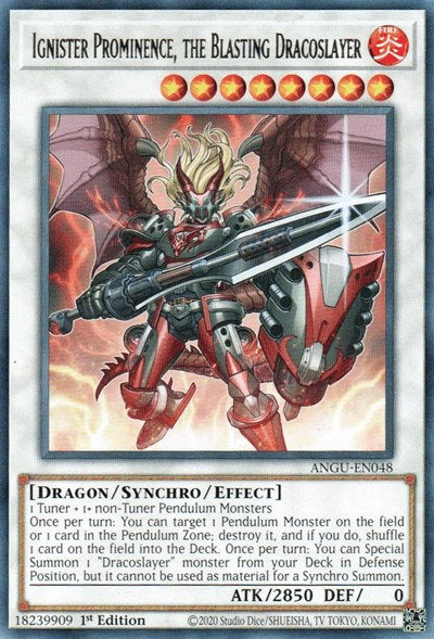 Ignister Prominence, the Blasting Dracoslayer (Rare) [ANGU-EN048] Rare | Jomio and Rueliete's Cards and Comics