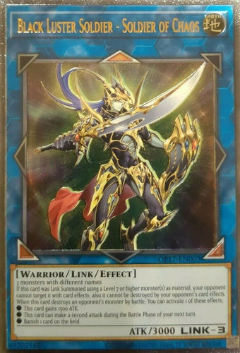 Black Luster Soldier - Soldier of Chaos [OP17-EN003] Ultimate Rare | Jomio and Rueliete's Cards and Comics