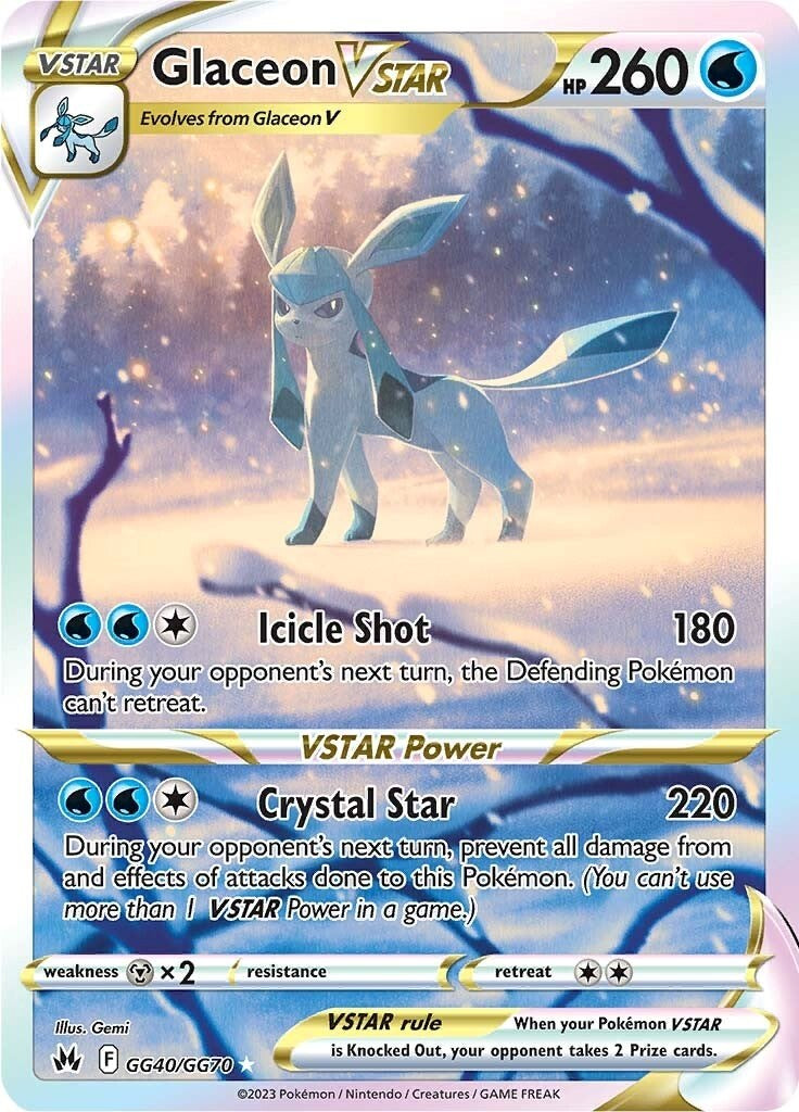 Glaceon VSTAR (GG40/GG70) [Sword & Shield: Crown Zenith] | Jomio and Rueliete's Cards and Comics