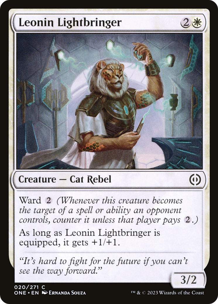 Leonin Lightbringer [Phyrexia: All Will Be One] | Jomio and Rueliete's Cards and Comics