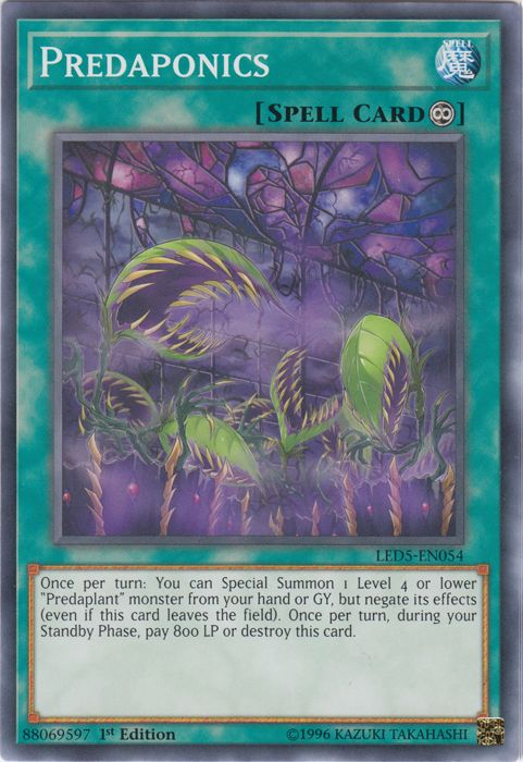 Predaponics [LED5-EN054] Common | Jomio and Rueliete's Cards and Comics
