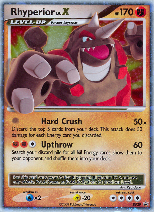 Rhyperior LV.X (DP29) [Diamond & Pearl: Black Star Promos] | Jomio and Rueliete's Cards and Comics