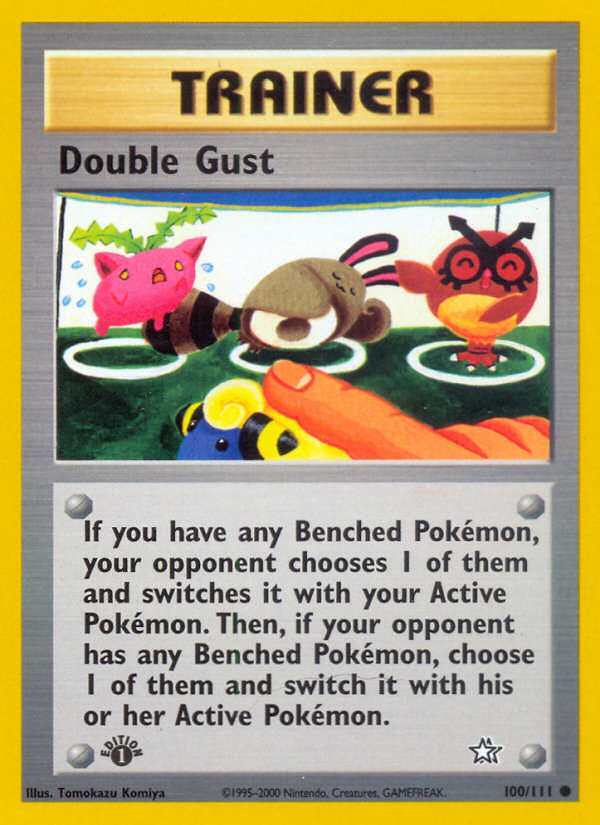 Double Gust (100/111) [Neo Genesis 1st Edition] | Jomio and Rueliete's Cards and Comics