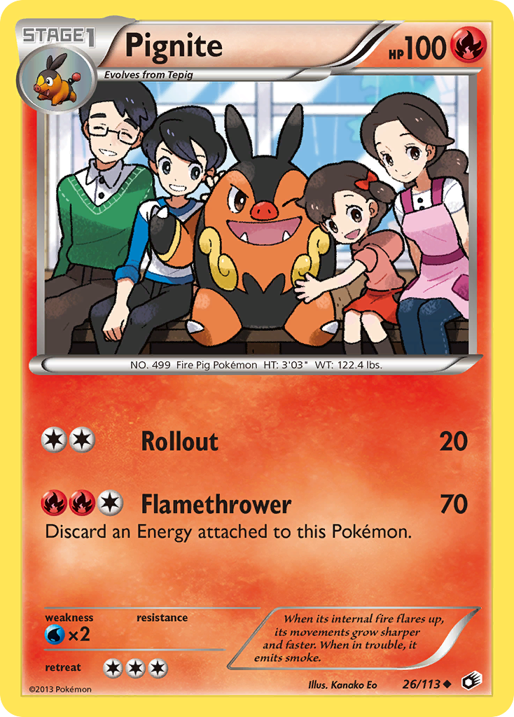 Pignite (26/113) [Black & White: Legendary Treasures] | Jomio and Rueliete's Cards and Comics