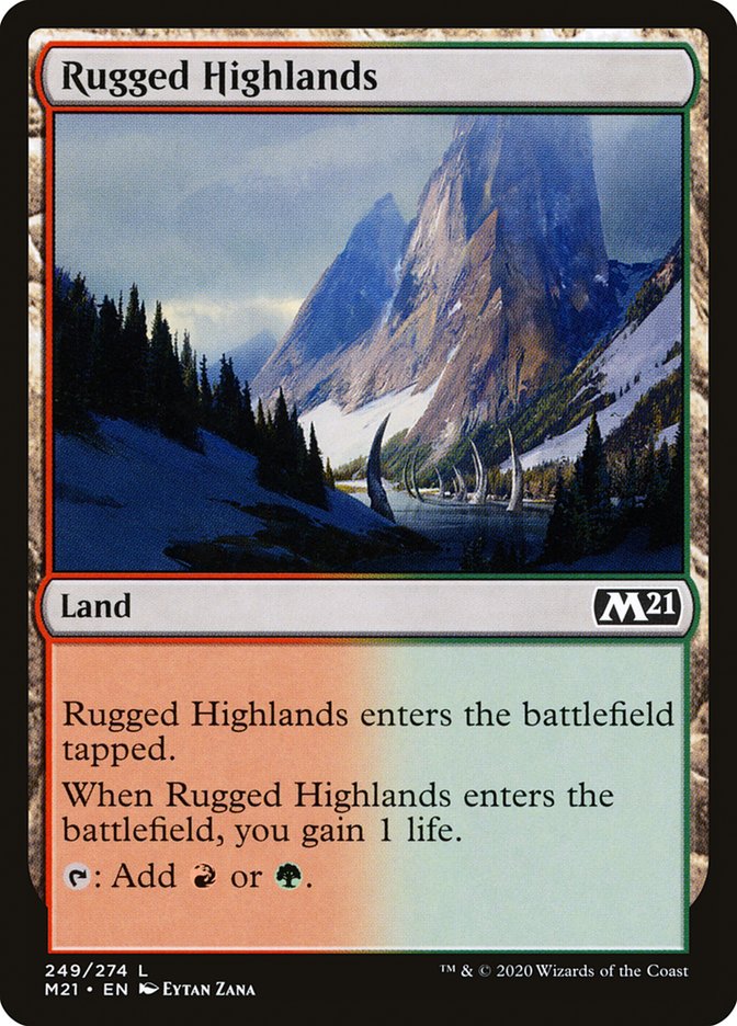 Rugged Highlands [Core Set 2021] | Jomio and Rueliete's Cards and Comics