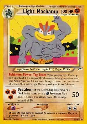 Light Machamp (25/105) [Neo Destiny Unlimited] | Jomio and Rueliete's Cards and Comics