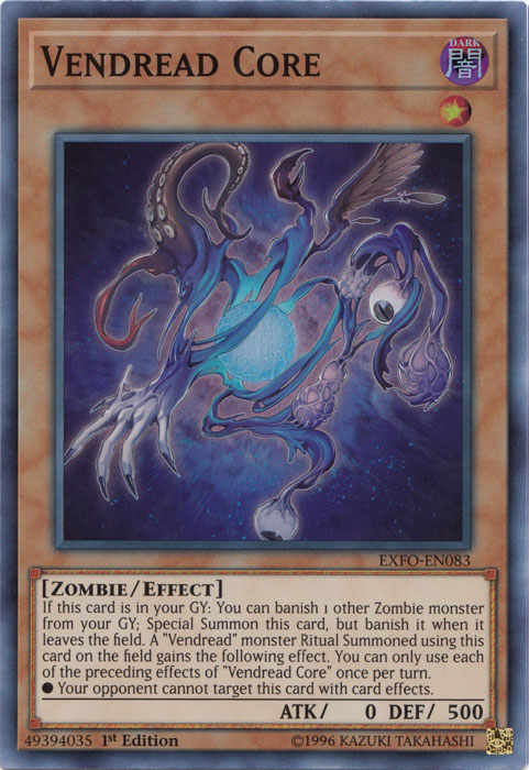 Vendread Core [EXFO-EN083] Super Rare | Jomio and Rueliete's Cards and Comics