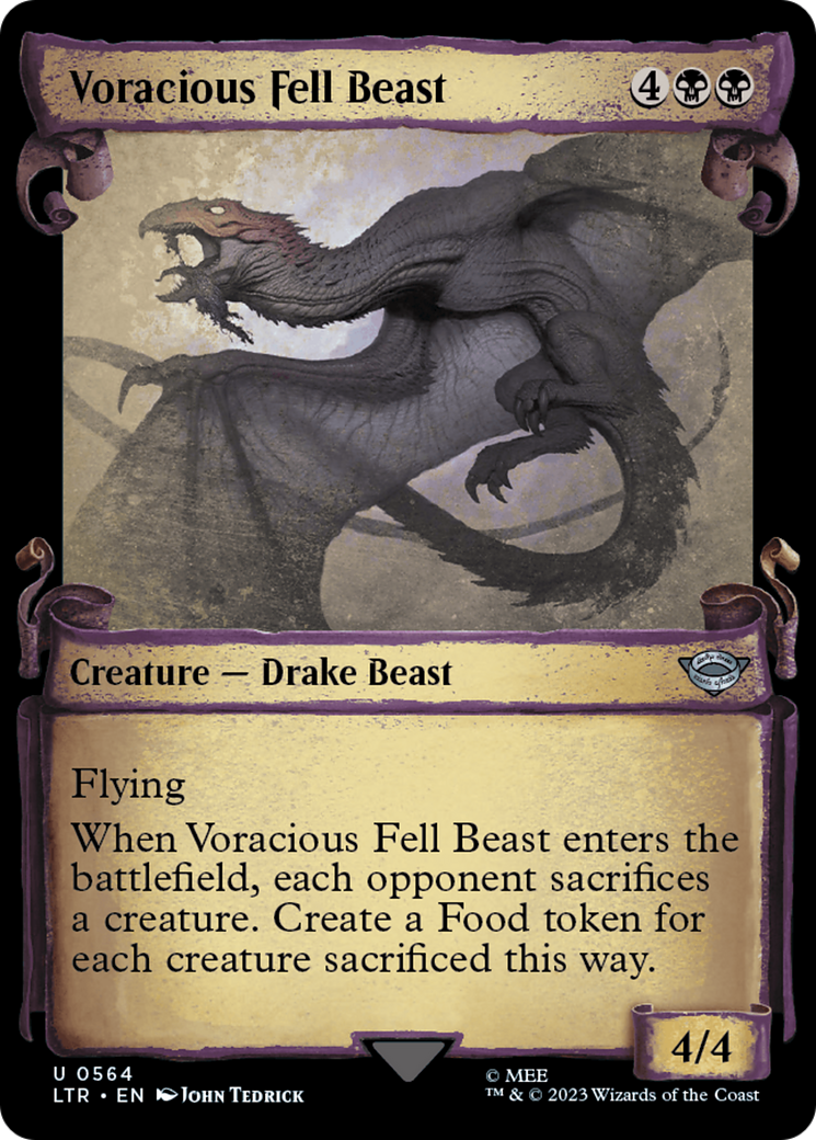Voracious Fell Beast [The Lord of the Rings: Tales of Middle-Earth Showcase Scrolls] | Jomio and Rueliete's Cards and Comics
