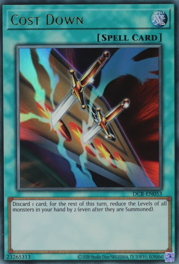 Cost Down (25th Anniversary) [DCR-EN053] Ultra Rare | Jomio and Rueliete's Cards and Comics