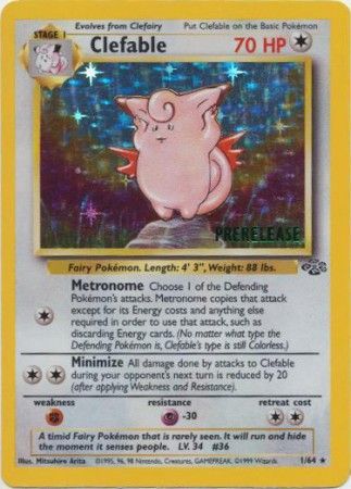 Clefable (1/64) (Prerelease Promo) [Jungle Unlimited] | Jomio and Rueliete's Cards and Comics
