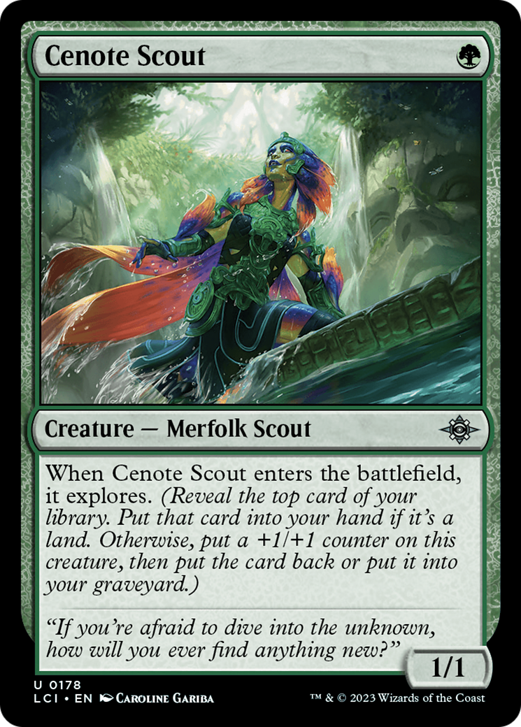 Cenote Scout [The Lost Caverns of Ixalan] | Jomio and Rueliete's Cards and Comics