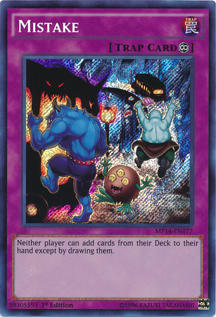 Mistake [MP14-EN177] Secret Rare | Jomio and Rueliete's Cards and Comics
